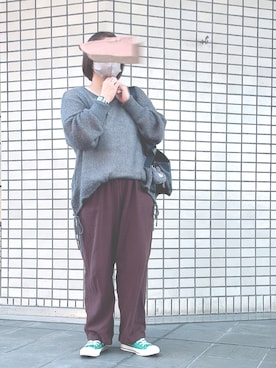 「アイテム（PC・スマホグッズ/家電）」を使った、 𝚊 𝚔 𝚊 𝚗 𝚎さん（レディース・157cm）の秋コーディネート