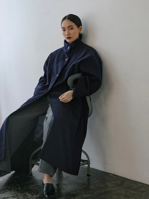 スタンドカラーオーバーシルエットコート（ステンカラーコート