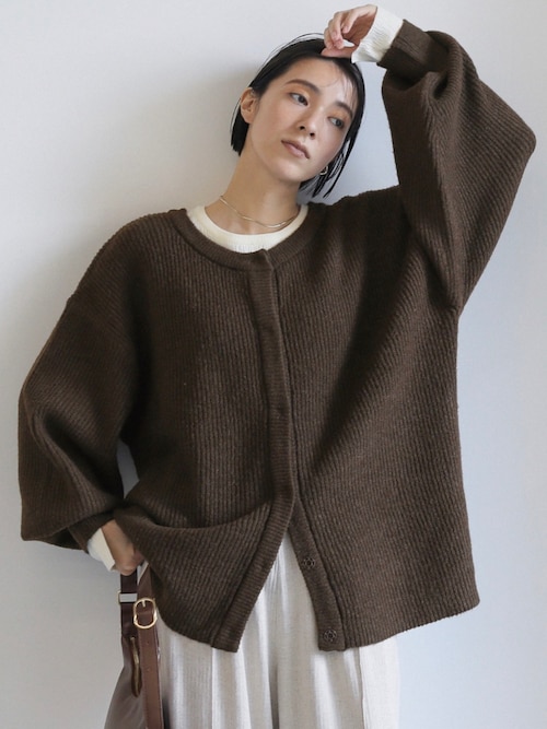 2WAYボリュームスリーブニットカーディガン（カーディガン/ボレロ