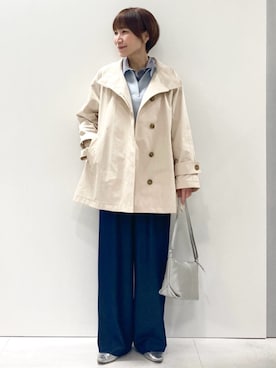 「MK MICHEL KLEIN」｜MKミッシェルクランさん（レディース・157cm）の春コーディネート