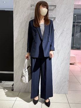 「MK MICHEL KLEIN（エムケーミッシェルクラン）のアイテム」を使った、MKミッシェルクランさん（レディース・164cm）の春コーディネート