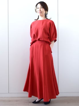 「MK MICHEL KLEIN（エムケーミッシェルクラン）のアイテム」を使った、MKミッシェルクランさん（レディース・158cm）の春コーディネート