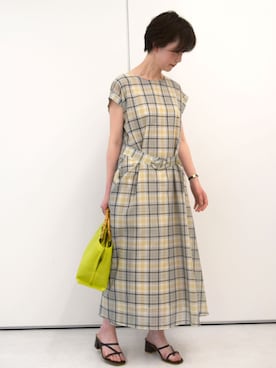 「MK MICHEL KLEIN（エムケーミッシェルクラン）のアイテム」を使った、MKミッシェルクランさん（レディース・156cm）の春コーディネート