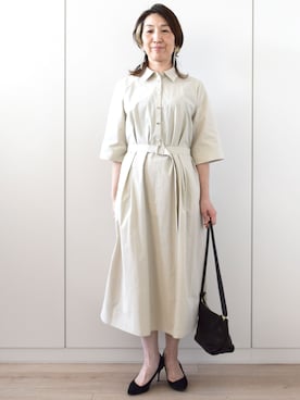 「MK MICHEL KLEIN（エムケーミッシェルクラン）のアイテム」を使った、MKミッシェルクランさん（レディース・158cm）の春コーディネート