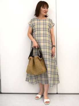 「MK MICHEL KLEIN（エムケーミッシェルクラン）のアイテム」を使った、MKミッシェルクランさん（レディース・163cm）の春コーディネート