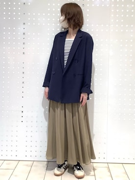 「MK MICHEL KLEIN（エムケーミッシェルクラン）のアイテム」を使った、MKミッシェルクランさん（レディース・157cm）の春コーディネート