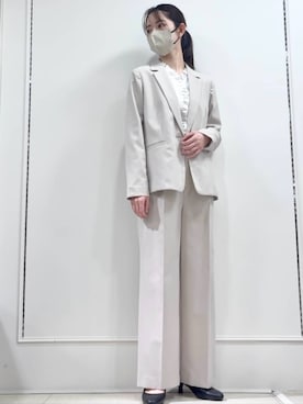 「MK MICHEL KLEIN（エムケーミッシェルクラン）のアイテム」を使った、MKミッシェルクランさん（レディース・160cm）の春コーディネート