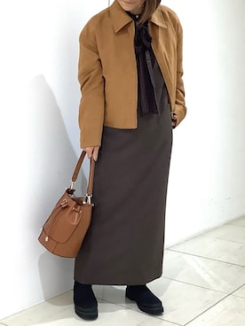 MKミッシェルクランさん(レディース・151cm)の秋コーディネート