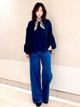 MKミッシェルクランさん(レディース・157cm)の秋コーディネート