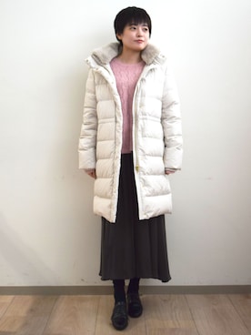 「ピンクニット」｜MKミッシェルクランさん（レディース・158cm）の秋コーディネート