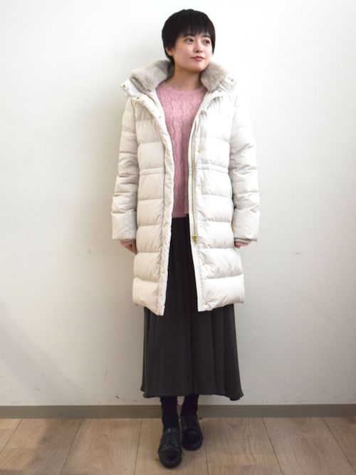 ベーシックタフタ ロングダウンコート/撥水加工（ダウンジャケット