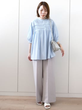 「MK MICHEL KLEIN（エムケーミッシェルクラン）のアイテム」を使った、MKミッシェルクランさん（レディース・157cm）の春コーディネート