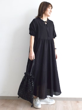 「MK MICHEL KLEIN（エムケーミッシェルクラン）のアイテム（ワンピース）」を使った、MKミッシェルクランさん（レディース・162cm）の夏コーディネート