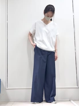 「MK MICHEL KLEIN（エムケーミッシェルクラン）のアイテム」を使った、MKミッシェルクランさん（レディース・160cm）の春コーディネート