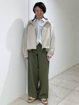 「MK MICHEL KLEIN（エムケーミッシェルクラン）のアイテム」を使った、MKミッシェルクランさん（レディース・158cm）の春コーディネート