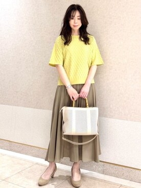 MKミッシェルクランさん（レディース・157cm）の春コーディネート