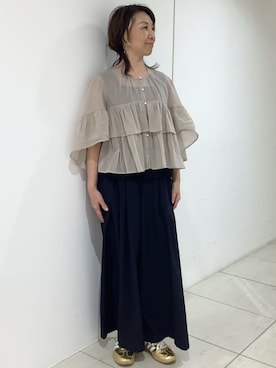 「MK MICHEL KLEIN（エムケーミッシェルクラン）のアイテム」を使った、MKミッシェルクランさん（レディース・158cm）の春コーディネート