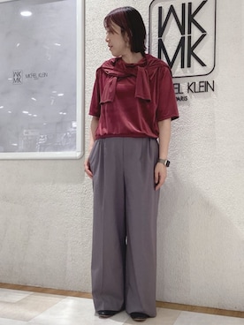 MKミッシェルクランさん（レディース・160cm）の秋コーディネート