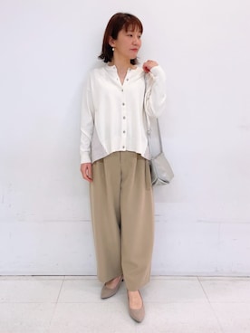 「MK MICHEL KLEIN」｜MKミッシェルクランさん（レディース・163cm）の春コーディネート