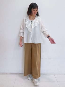 MKミッシェルクランさん(レディース・163cm)の春コーディネート