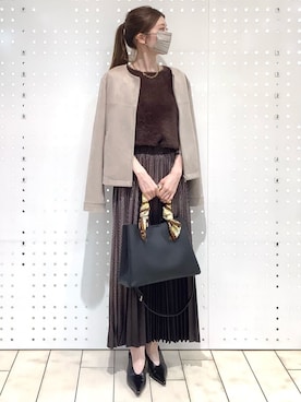 MKミッシェルクランさん(レディース・154cm)の秋コーディネート