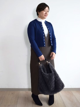 MKミッシェルクランさん(レディース・154cm)の秋コーディネート