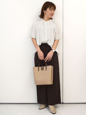 「MK MICHEL KLEIN（エムケーミッシェルクラン）のアイテム」を使った、MKミッシェルクランさん（レディース・163cm）の春コーディネート