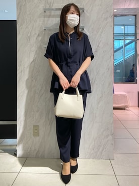 「MK MICHEL KLEIN（エムケーミッシェルクラン）のアイテム」を使った、MKミッシェルクランさん（レディース・162cm）の春コーディネート