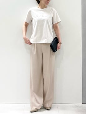 「MK MICHEL KLEIN（エムケーミッシェルクラン）のアイテム」を使った、MKミッシェルクランさん（レディース・157cm）の春コーディネート