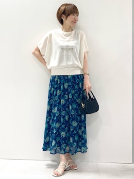 MKミッシェルクランさん（レディース・157cm）の夏コーディネート