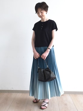 MKミッシェルクランさん（レディース・156cm）の夏コーディネート