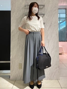 「MK MICHEL KLEIN（エムケーミッシェルクラン）のアイテム」を使った、MKミッシェルクランさん（レディース・162cm）の春コーディネート