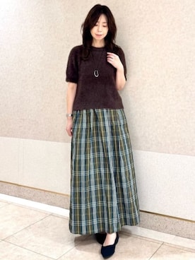 MKミッシェルクランさん（レディース・157cm）の秋コーディネート