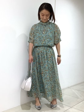 「MK MICHEL KLEIN（エムケーミッシェルクラン）のアイテム」を使った、MKミッシェルクランさん（レディース・151cm）の春コーディネート