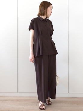 「MK MICHEL KLEIN（エムケーミッシェルクラン）のアイテム」を使った、MKミッシェルクランさん（レディース・157cm）の春コーディネート