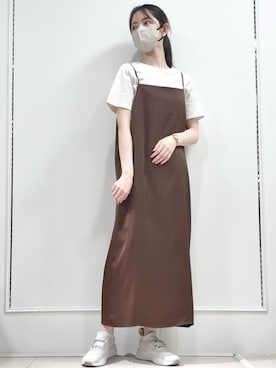 「MK MICHEL KLEIN（エムケーミッシェルクラン）のアイテム」を使った、MKミッシェルクランさん（レディース・160cm）の春コーディネート