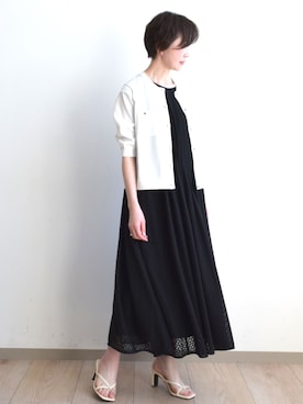 「MK MICHEL KLEIN（エムケーミッシェルクラン）のアイテム」を使った、MKミッシェルクランさん（レディース・156cm）の春コーディネート