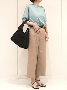 「MK MICHEL KLEIN（エムケーミッシェルクラン）のアイテム」を使った、MKミッシェルクランさん（レディース・166cm）の春コーディネート