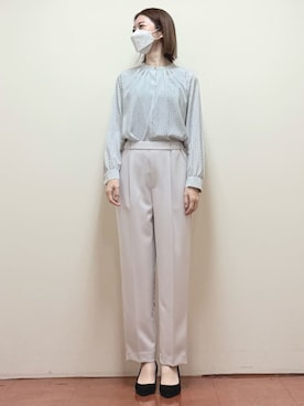 「MK MICHEL KLEIN（エムケーミッシェルクラン）のアイテム」を使った、MKミッシェルクランさん（レディース・166cm）の春コーディネート