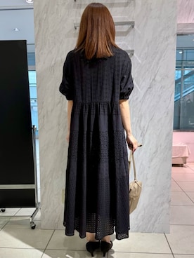 「MK MICHEL KLEIN（エムケーミッシェルクラン）のアイテム（ワンピース）」を使った、MKミッシェルクランさん（レディース・164cm）の夏コーディネート