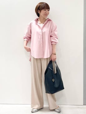 「MK MICHEL KLEIN（エムケーミッシェルクラン）のアイテム」を使った、MKミッシェルクランさん（レディース・157cm）の春コーディネート