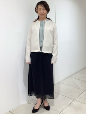 「スウェード」｜MKミッシェルクランさん（レディース・158cm）の春コーディネート
