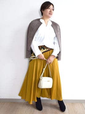 MKミッシェルクランさん(レディース・154cm)の秋コーディネート