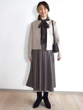 MKミッシェルクランさん(レディース・158cm)の秋コーディネート