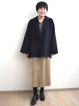 「ボウタイ」｜MKミッシェルクランさん（レディース・158cm）の秋コーディネート