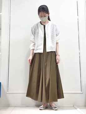 「MK MICHEL KLEIN（エムケーミッシェルクラン）のアイテム」を使った、MKミッシェルクランさん（レディース・160cm）の春コーディネート