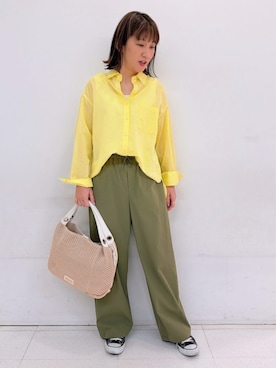 「MK MICHEL KLEIN（エムケーミッシェルクラン）のアイテム」を使った、MKミッシェルクランさん（レディース・163cm）の春コーディネート