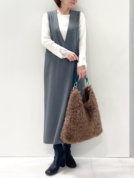 MKミッシェルクランさん(レディース・157cm)の秋コーディネート