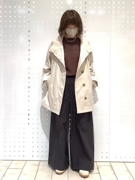「トレンチ」｜MKミッシェルクランさん（レディース・157cm）の春コーディネート