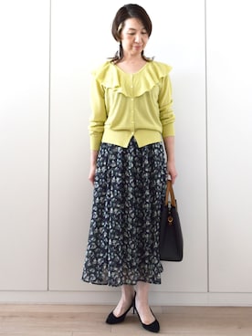 「MK MICHEL KLEIN（エムケーミッシェルクラン）のアイテム」を使った、MKミッシェルクランさん（レディース・158cm）の春コーディネート